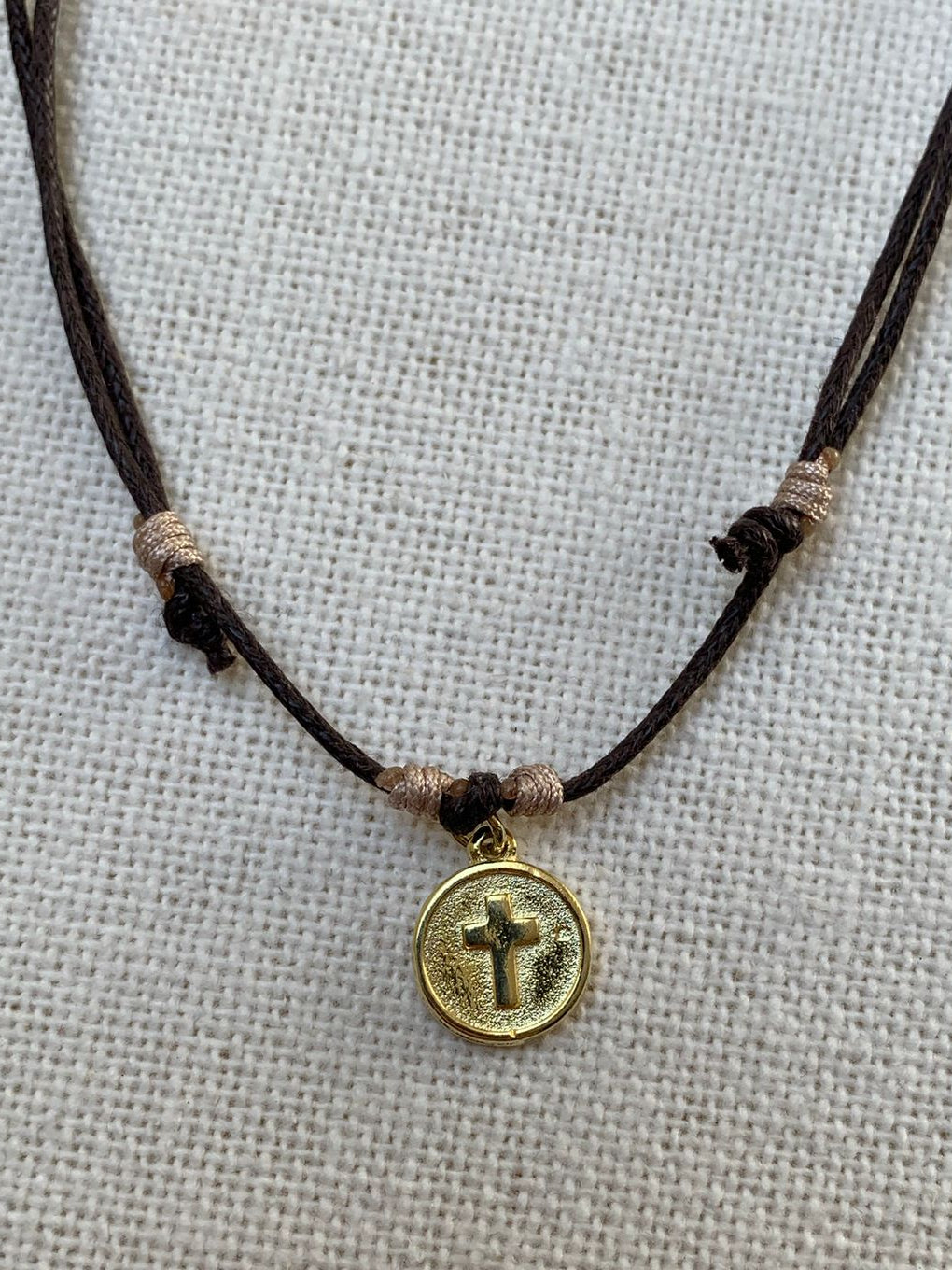 Collar Niña Cruz Medalla Entera