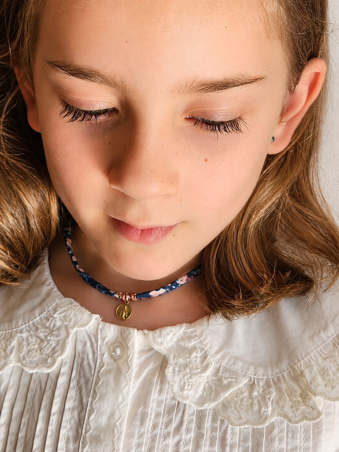 Collar Petit Azul y Rosado