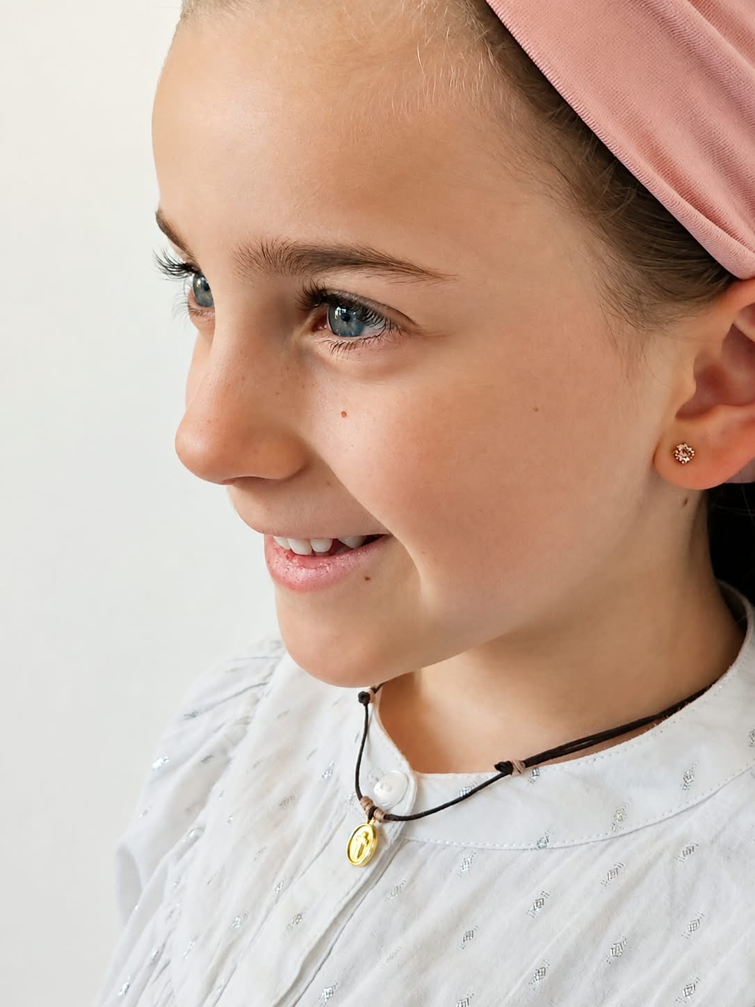 Collar Niña Cruz  Medalla Entera